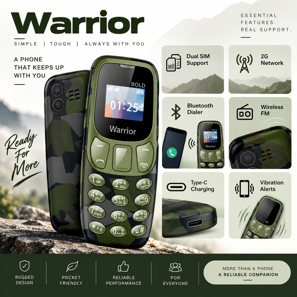T-Warrior – Compact & Dependable Feature Phone