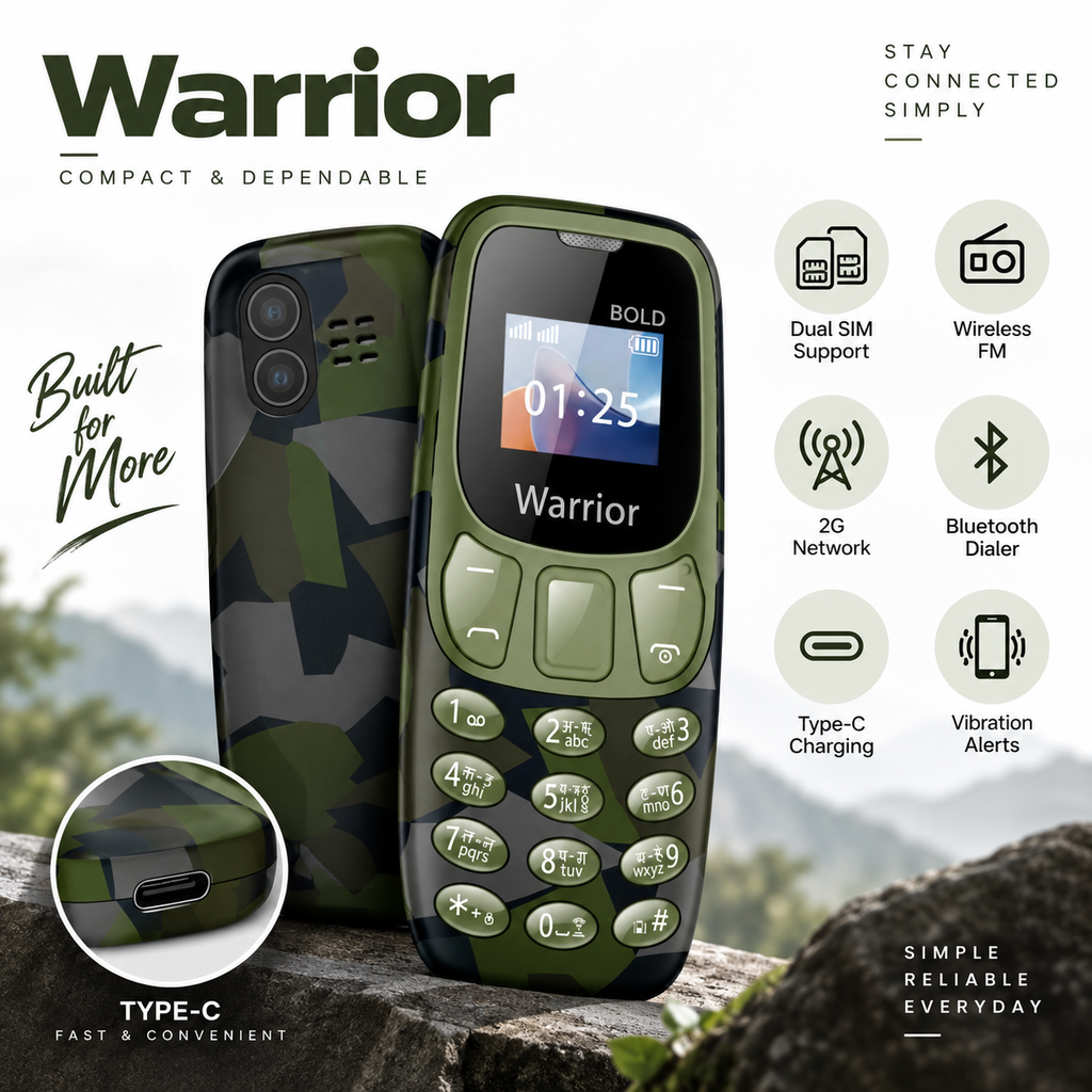 T-Warrior – Compact & Dependable Feature Phone