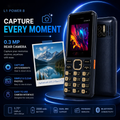 T-L1 Power 8 Dual SIM Keypad Mobile (Sky Blue) with 1.77-inch Display, 2500 mAh Battery, 0.3 MP Camera & Bluetooth